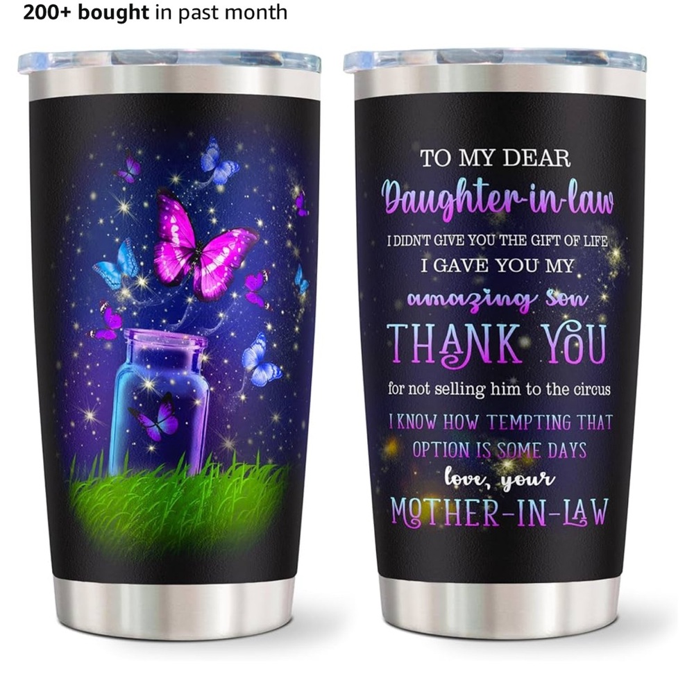 New in Box 20 inch Daughter In Law gift Travel mug